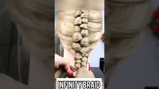 2 strand Infinity Braid Tutorial #Braid #InfinityBraid #YTshort