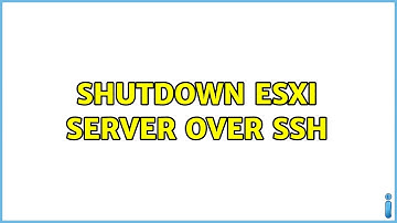 Shutdown Esxi server over ssh