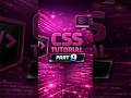 css tutorial part 9 #trendingshorts #coding