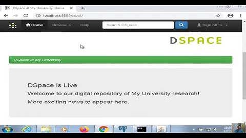 DSpace 6.3 on windows, complete session will be uploaded soon