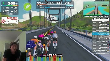 Zwift Race   Stage 1   Rolling With ENVE   TWO BRIDGES LOOP