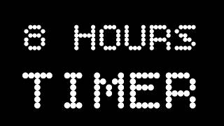 8 Hour Study Timer ⏱ | No Music | Deep Focus | Quiet Clock
