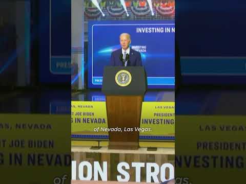 President Biden pays respects to victims of UNLV shooting #Shorts