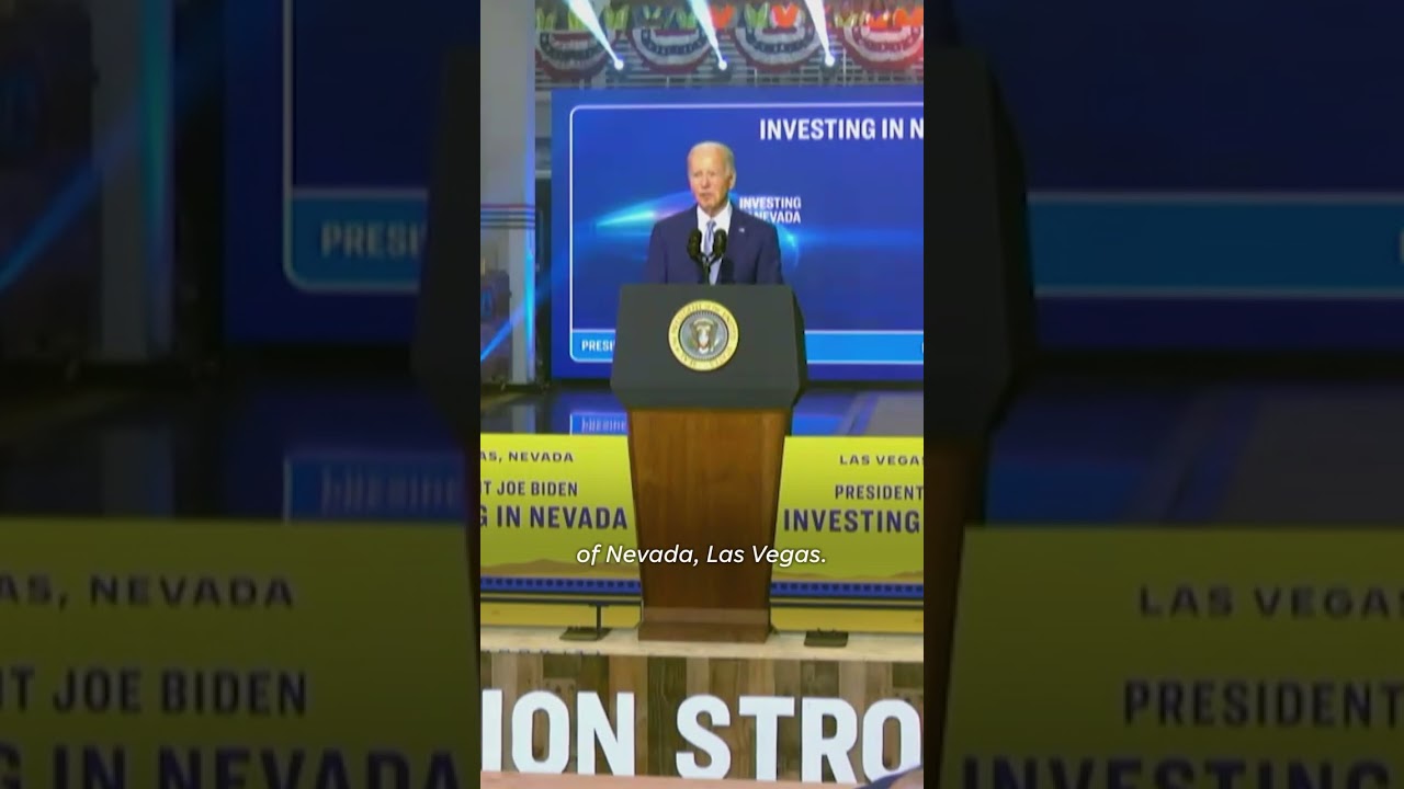 President Biden pays respects to victims of UNLV shooting #Shorts