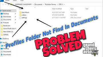 How To Fix No Profile Folder In GTA 5 || Load Game Save File
