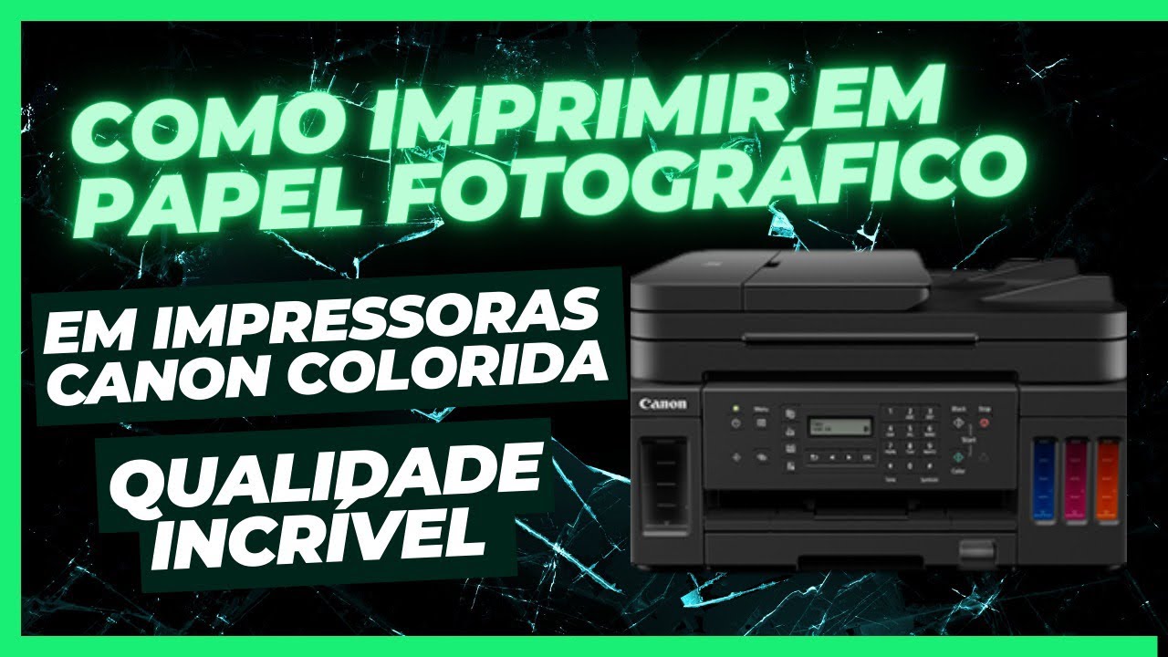 Como imprimir em papel fotográfico nas Impressoras Canon - G7010 G6010 ...
