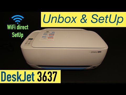HP DeskJet 3637 SetUp, Unbox, Install Setup ink, WiFi Direct setUp & Review !!