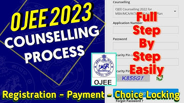 Ojee eCounselling 2024 Process | OJEE Counselling 2024 Full Process | How to ojee counseling Process
