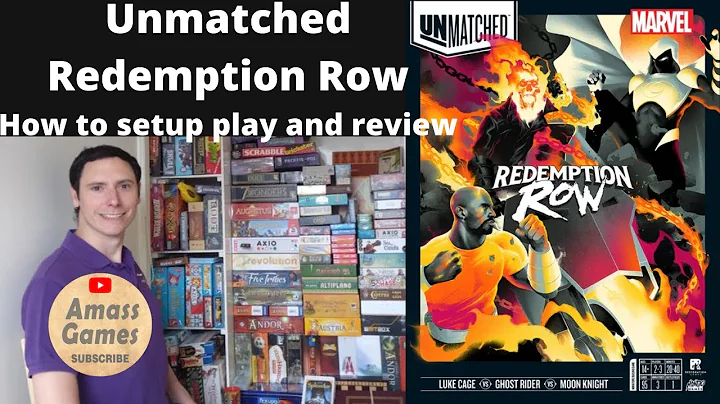 Unmatched: Redemption Row Marvel asymmetric board game. How to set up, play and review by AmassGames
