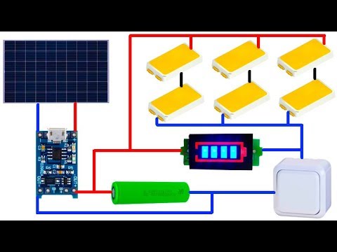 Светильник на солнечных батареях своими руками схема
