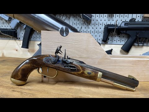 Traditions Flintlock Pistol at the Range - Loading and Firing
