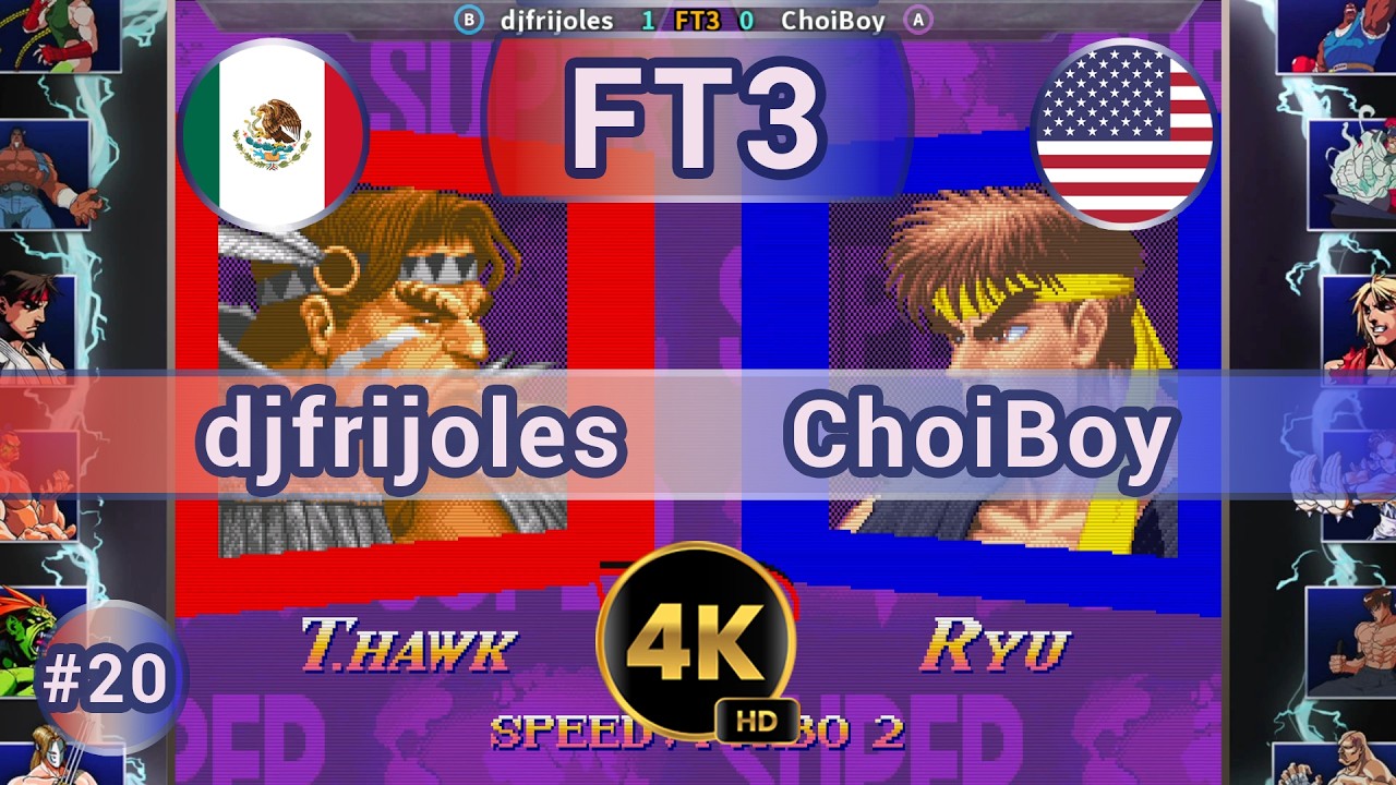 SSF2X - 🇲🇽 djfrijoles vs ChoiBoy 🇺🇸 FT3 / 4K 60 FPS #ssf2turbo #ssf2x #team99hits #t99h #fightcade