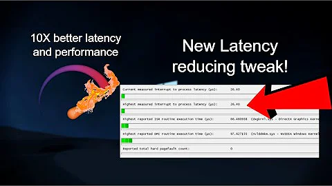 New latency reduction tweak for windows 10 almost 0 latency!!!