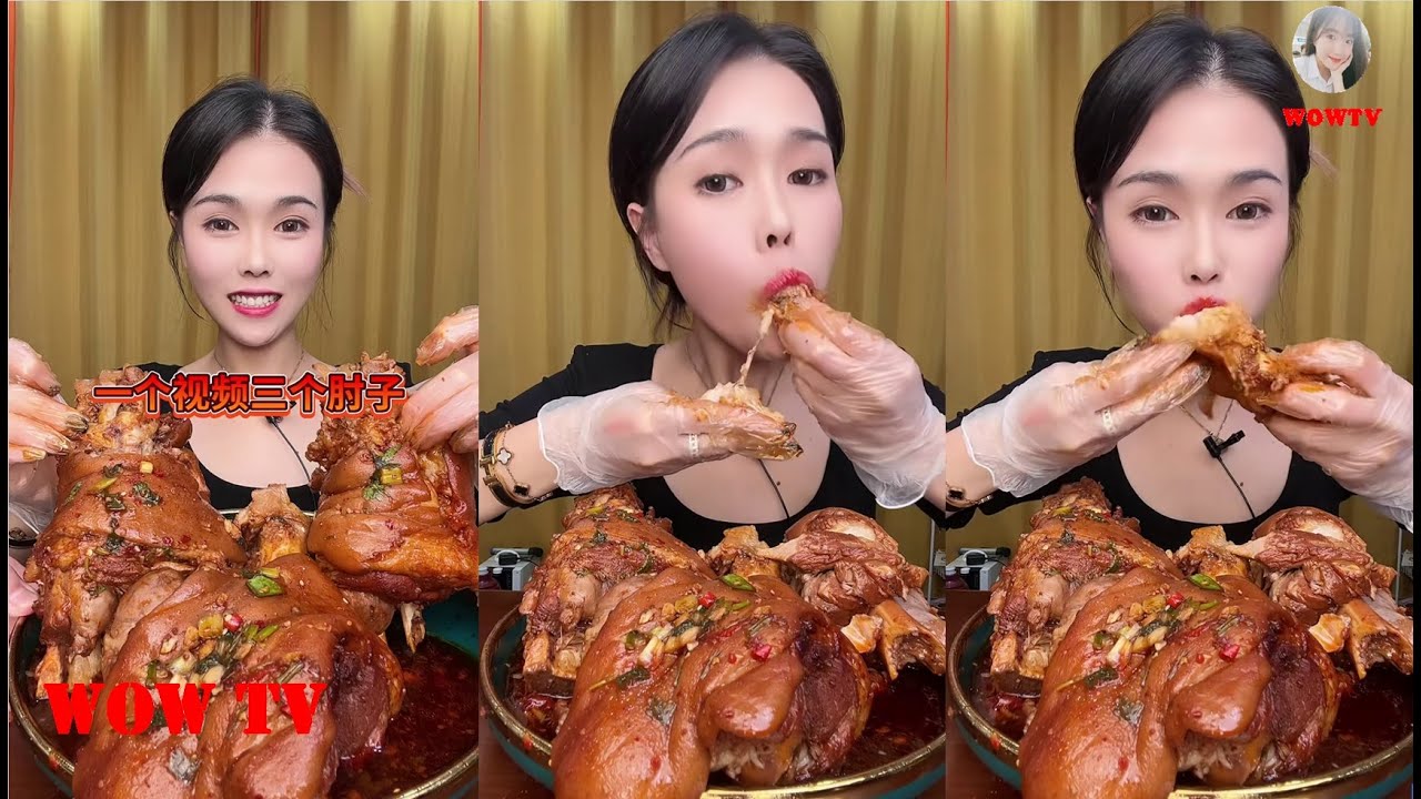【SubEng  EATING SHOW WOWTV】대창 동파육 새우 족발 중국 먹방 。CHINESE FOOD Xiaoxuan。N03 11122022-1
