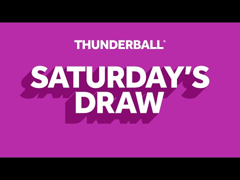 The National Lottery Thunderball draw results from Saturday 20 April 2024