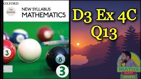 Q13 || Ex-4C || NSM || D3 || Indices and standard form || O