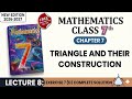 New RS aggarwal math class 7th chapter 7 Triangle and their Construction lecture 8 EX- 7 D complete