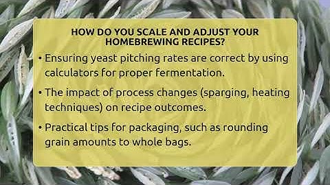 How Do You Scale And Adjust Your Homebrewing Recipes? - The Pint Guy