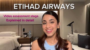 Etihad airways Video assessment/ virtual assessment round explained in detail 