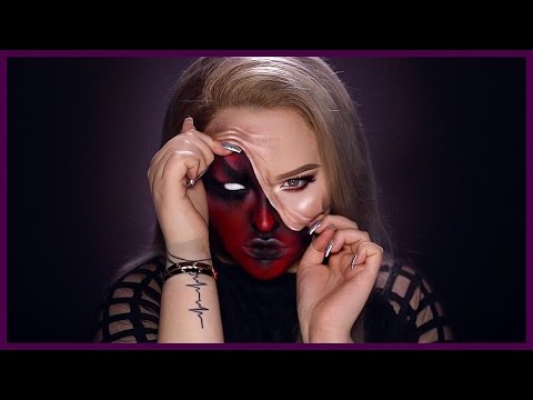 DEMON - Opgetrokken huid Halloween make-up handleiding