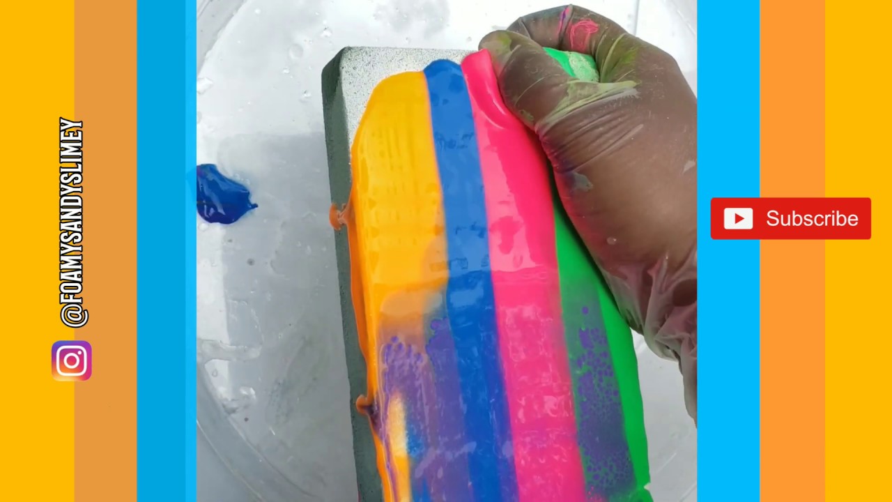 FLORAL FOAM and PAINT art 😍😍😍 YouTube