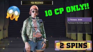 2 SPINS ONLY for Epic Portnova - Artist from Lucky Box - 10 CP - Call of Duty Mobile
