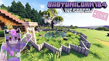 Building a Pond and Farming in my FAIRYCORE World 💗✨💜