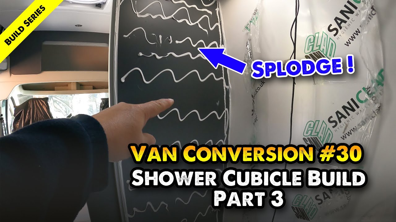 Shower Build Part 3 in self build camper van Ducato / Relay / Boxer