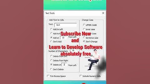 Learn VBA for Excel | Text Tools application | Tips #5 | #shorts | Excel in Life