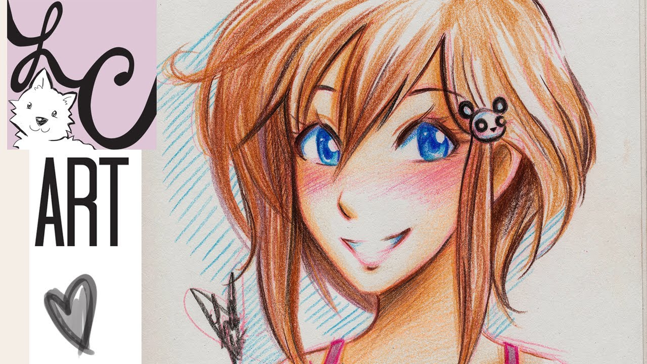 Colored pencil portrait tutorial   lesson on how to draw a 