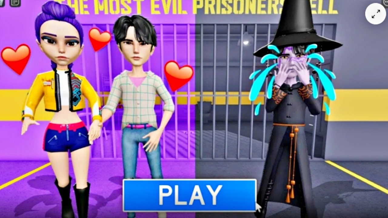 Jinu And Rumi VS Jinu Demon Prison Run Obby - Gameplay walkthrough