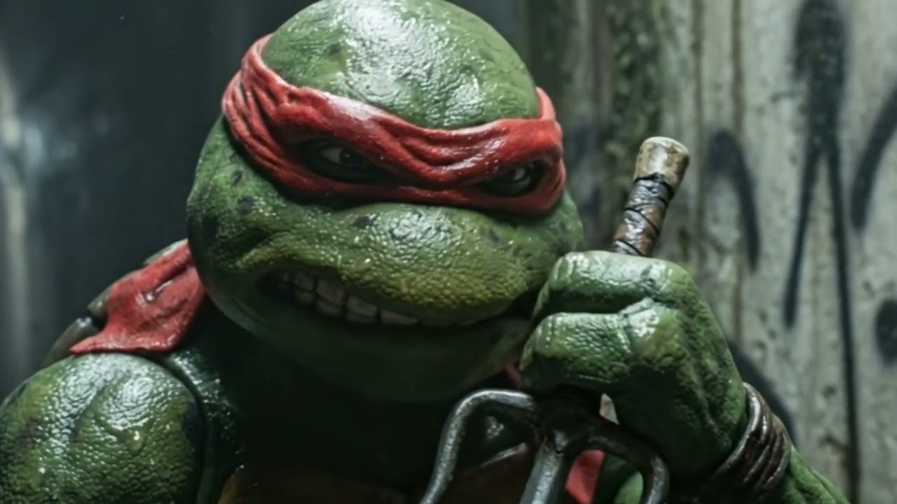 “TMNT Sinematik Sewer Aksiyon – Realistic Ninja Turtles Fan Film Shot”