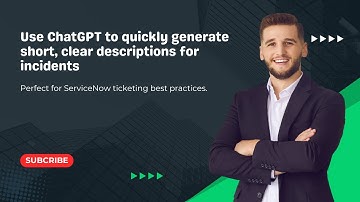 Generate incident Short Descriptions with ChatGPT | #servicenow