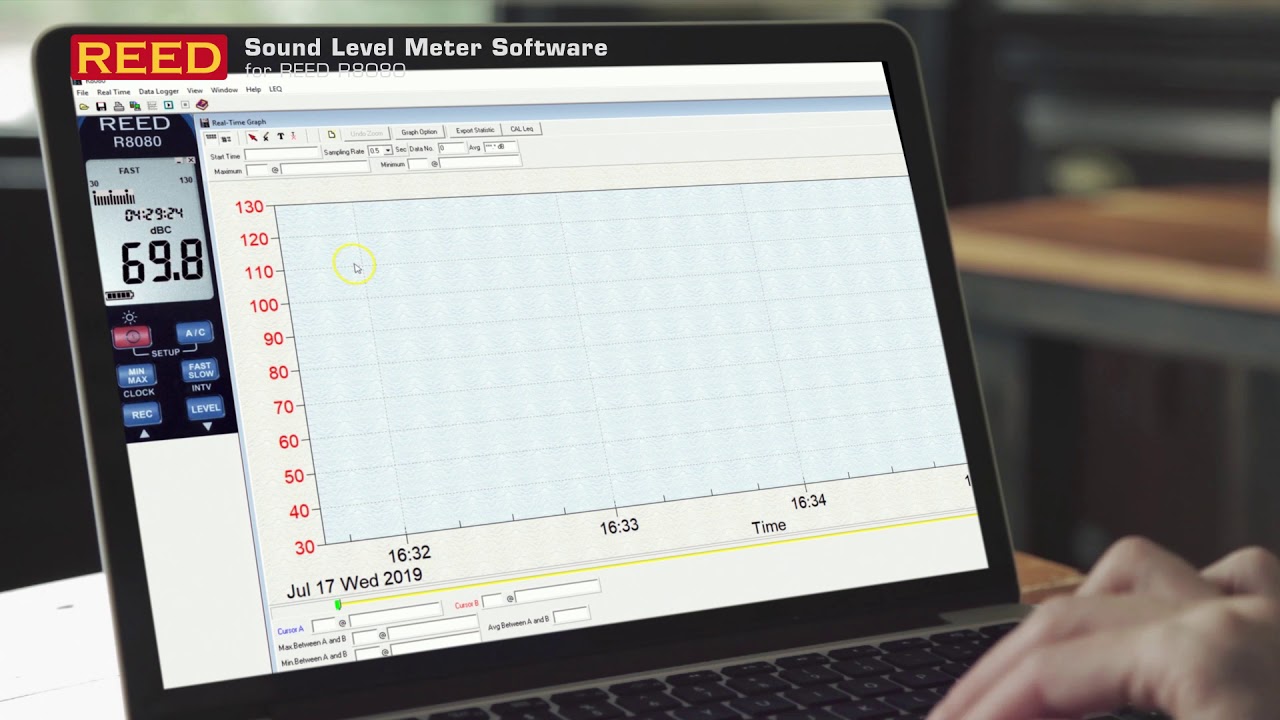 Update R8080 Sound Level Meter, Data Logger: Software