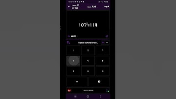Math Tricks - Training mode - Square numbers between 100 and 109 - level 077 (Number Keyboard)