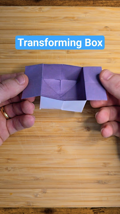 HOW TO MAKE EASY ORIGAMI TRANSFORMING BOX FOR SMALL ITEMS | DIY COOL ORIGAMI BOX STEP BY STEP