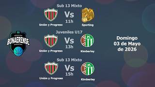 LIGA PROVICIAL FBB - U13 y U17 - Unión y Progreso (T) vs Sporting (MdP) y Kimberley (MdP)