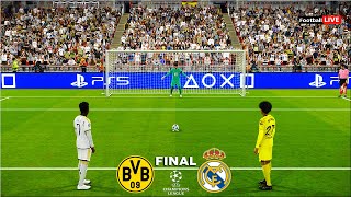 Borussia Dortmund vs Real Madrid - Penalty Shootout | Final UEFA Champions League 2024 | PES