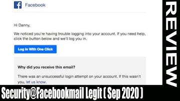 Security@Facebookmail Legit (Sep 2020) Must Watch Surprising Facts! | Scam Adviser Reports