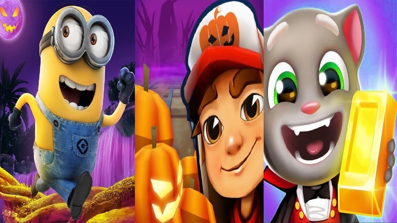 Subway Surfers VS TALKING TOM GOLD RUN HALLOWEEN 2020 VS Despicable Me ...