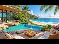 Tropical Jazz by the Sea | Soft Piano and Gentle Waves for Work and Focus