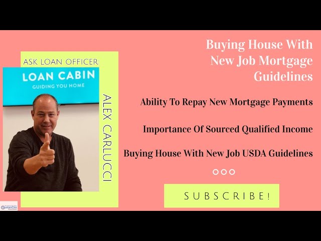 mortgage with new job