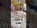 Stone Cladding Installation With A Self Locking Clamp