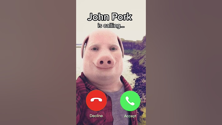 John pork is calling...