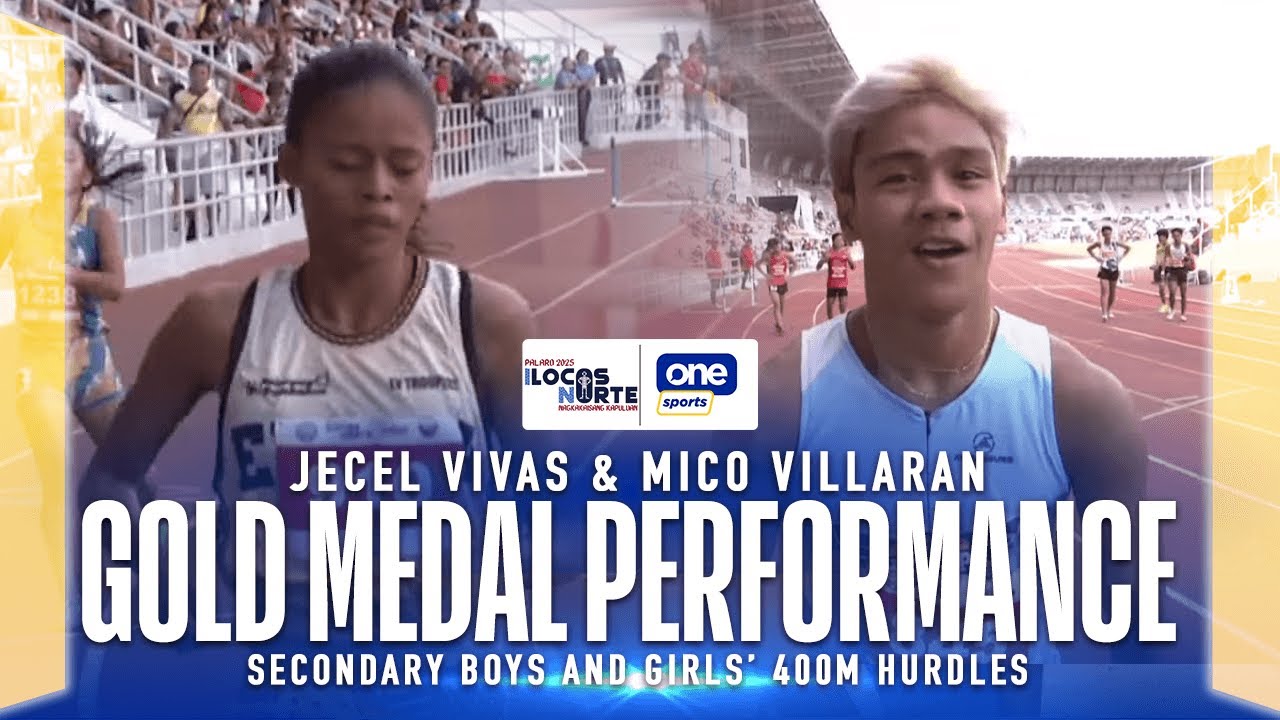 Vivas, Villaran SEIZE GOLD in Secondary 400m Hurdles | Palarong Pambansa 2025