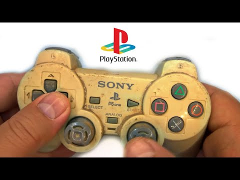 I restored extremely yellowed and very Dirty controller for my PSone - Playstation Restoration