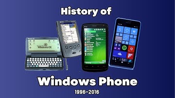 HISTORY OF THE WINDOWS PHONE (1996-2020)