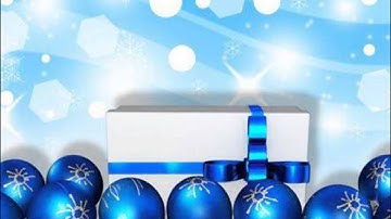 blue christmas balls with gift decoration powerpoint templates ppt backgrounds for slides 1212