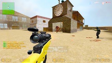 Counter Strike Source - Zombie Mod Online Gameplay on de_elderado Map
