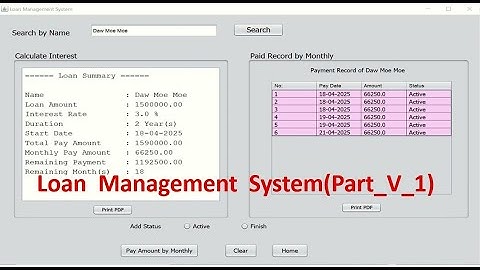 Loan Management System (Part -5)